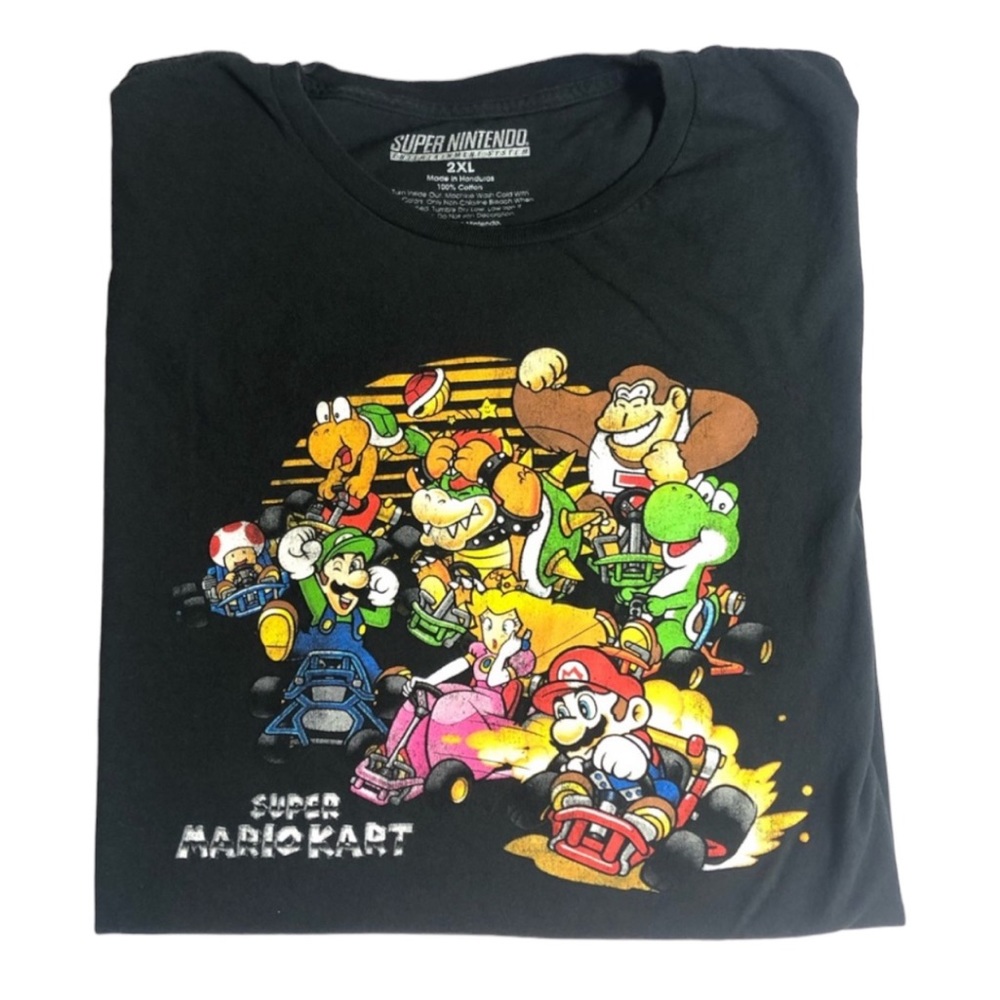 Super Mario Cart T-Shirt Nintendo Bowser Luigi